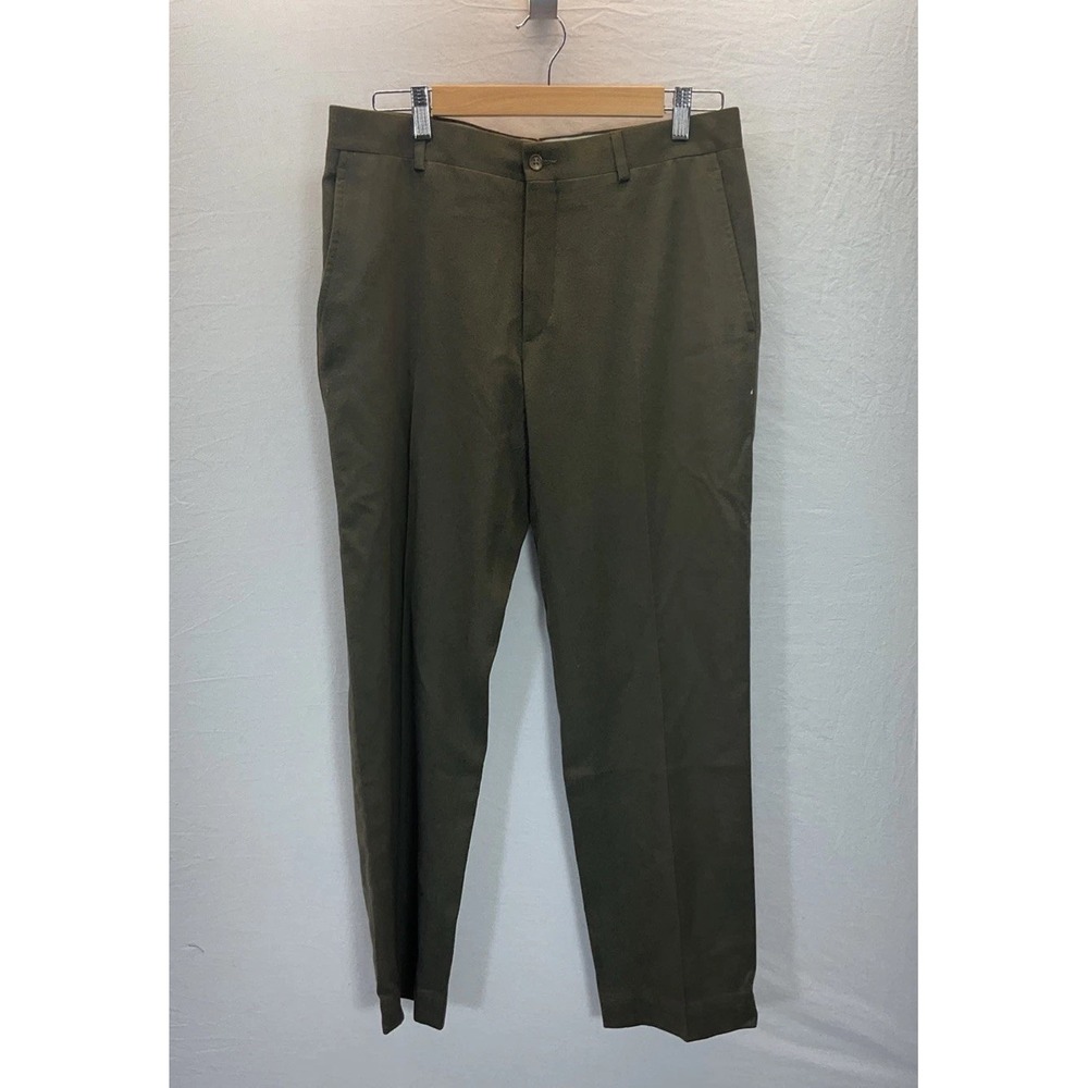 Vtg Polo Ralph‎ Lauren Wool Suit Pants Dress Green Mens Size 34x30 (40R pant)